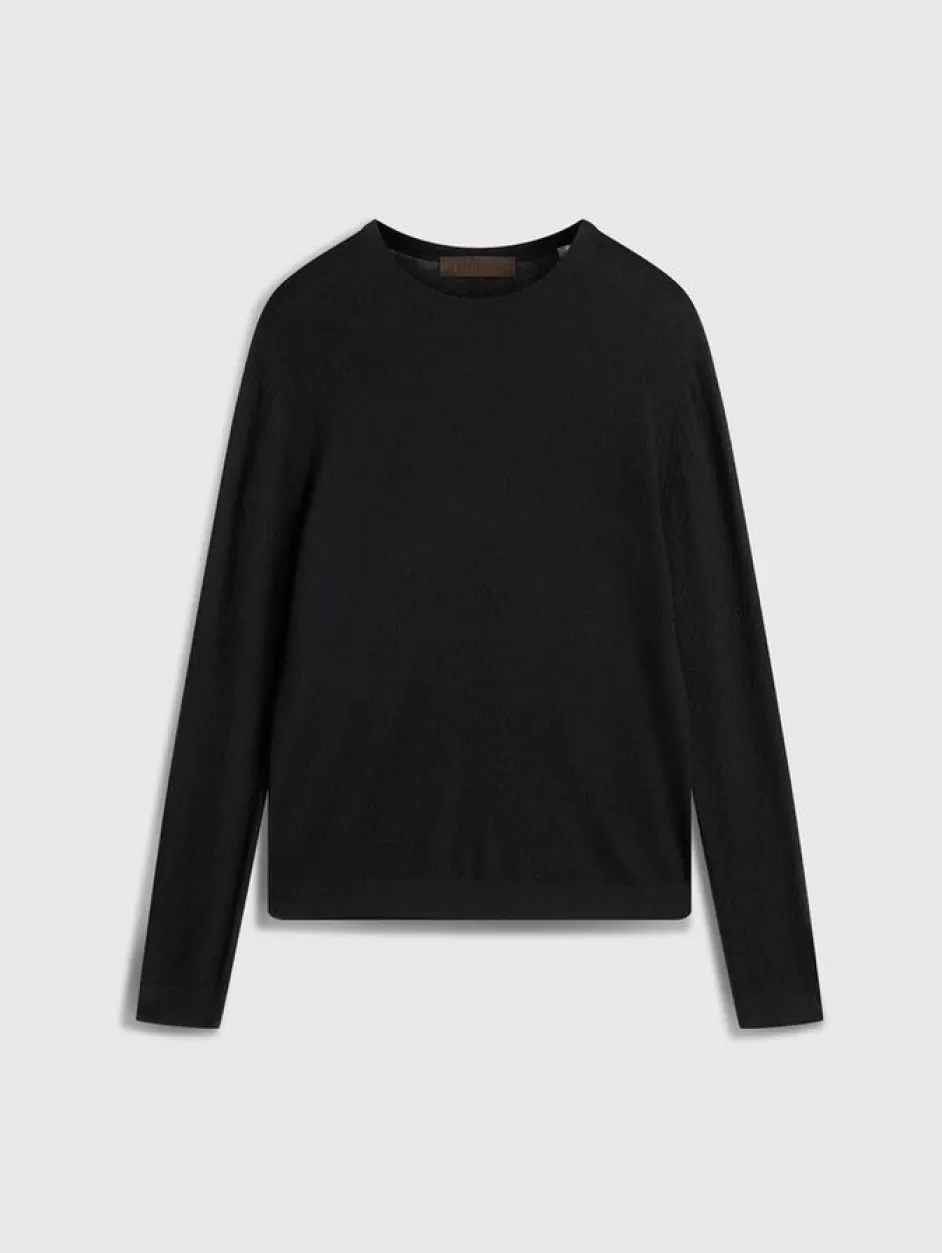 John Varvatos ALESSIO CREWNECK SWEATER BLACK Outlet