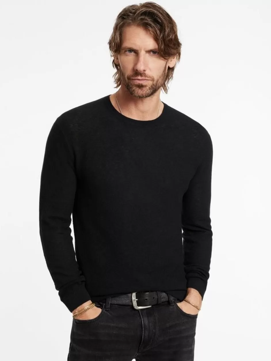 John Varvatos ALESSIO CREWNECK SWEATER BLACK Outlet