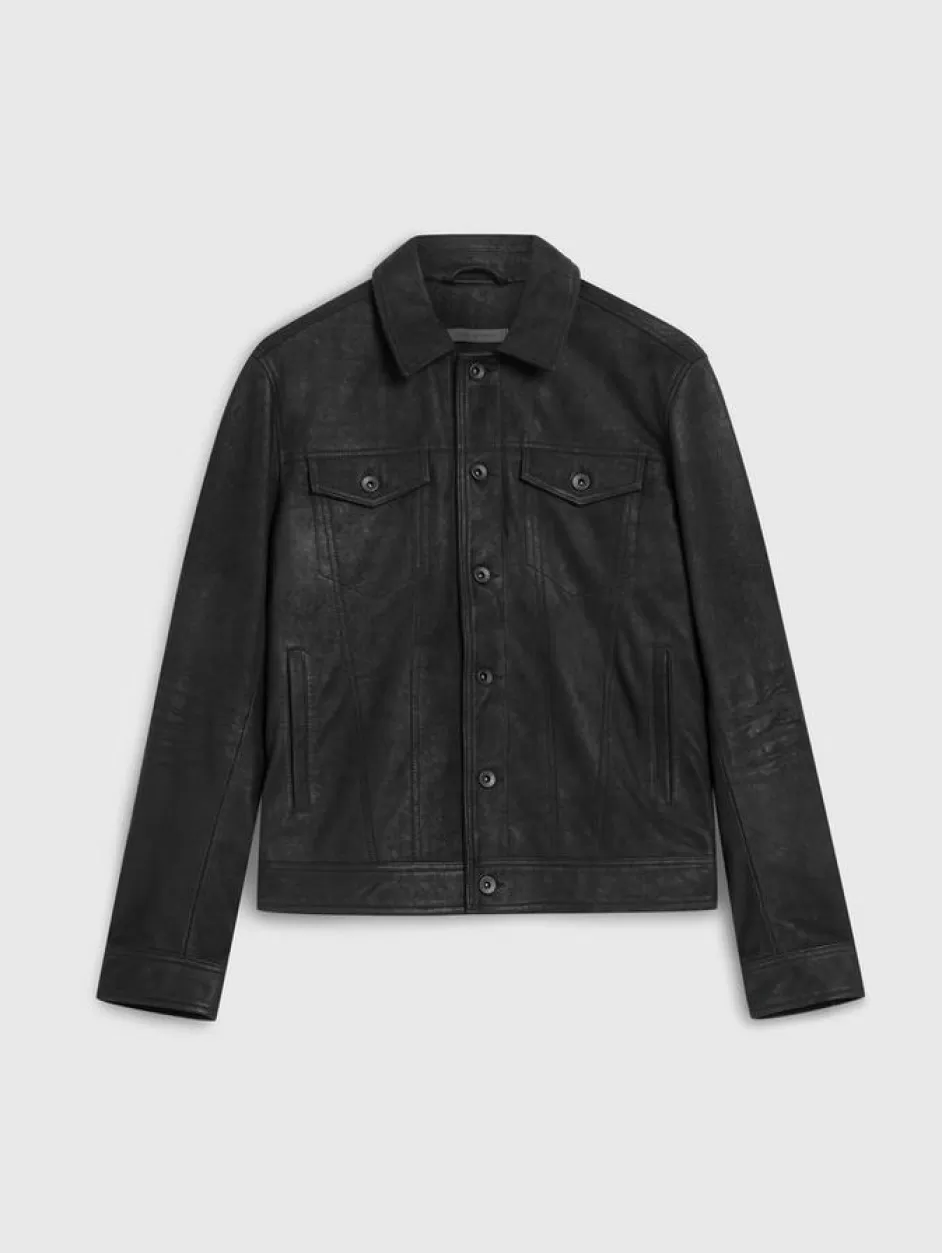 John Varvatos ANDREW TRUCKER BLACK Discount