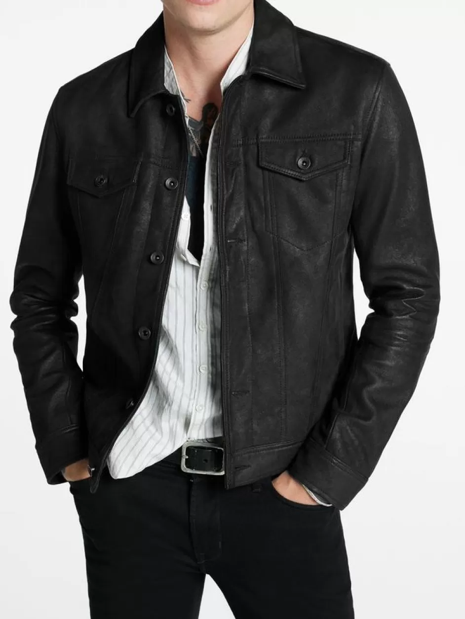 John Varvatos ANDREW TRUCKER BLACK Discount