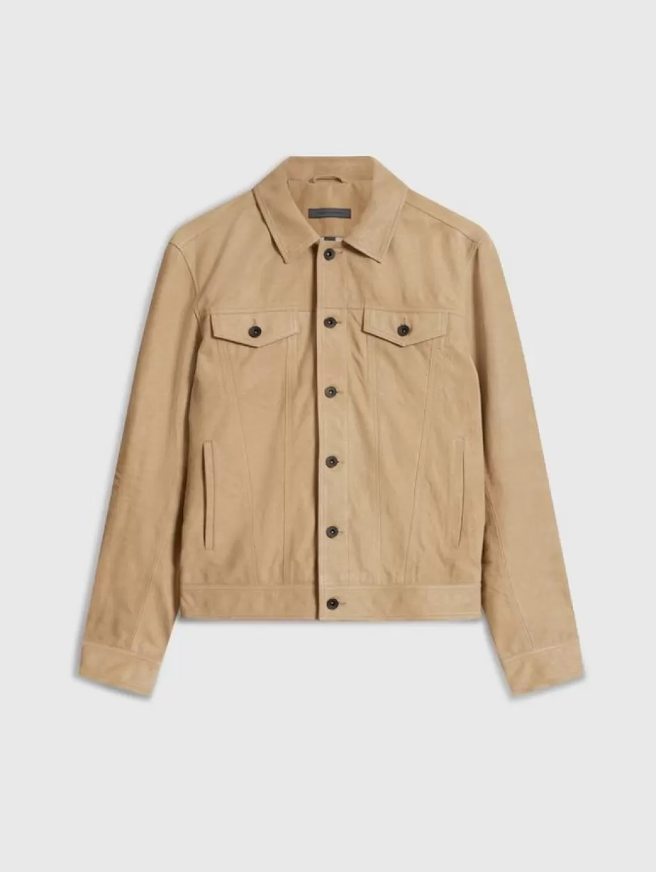 John Varvatos ANDREW TRUCKER CAMEL Hot