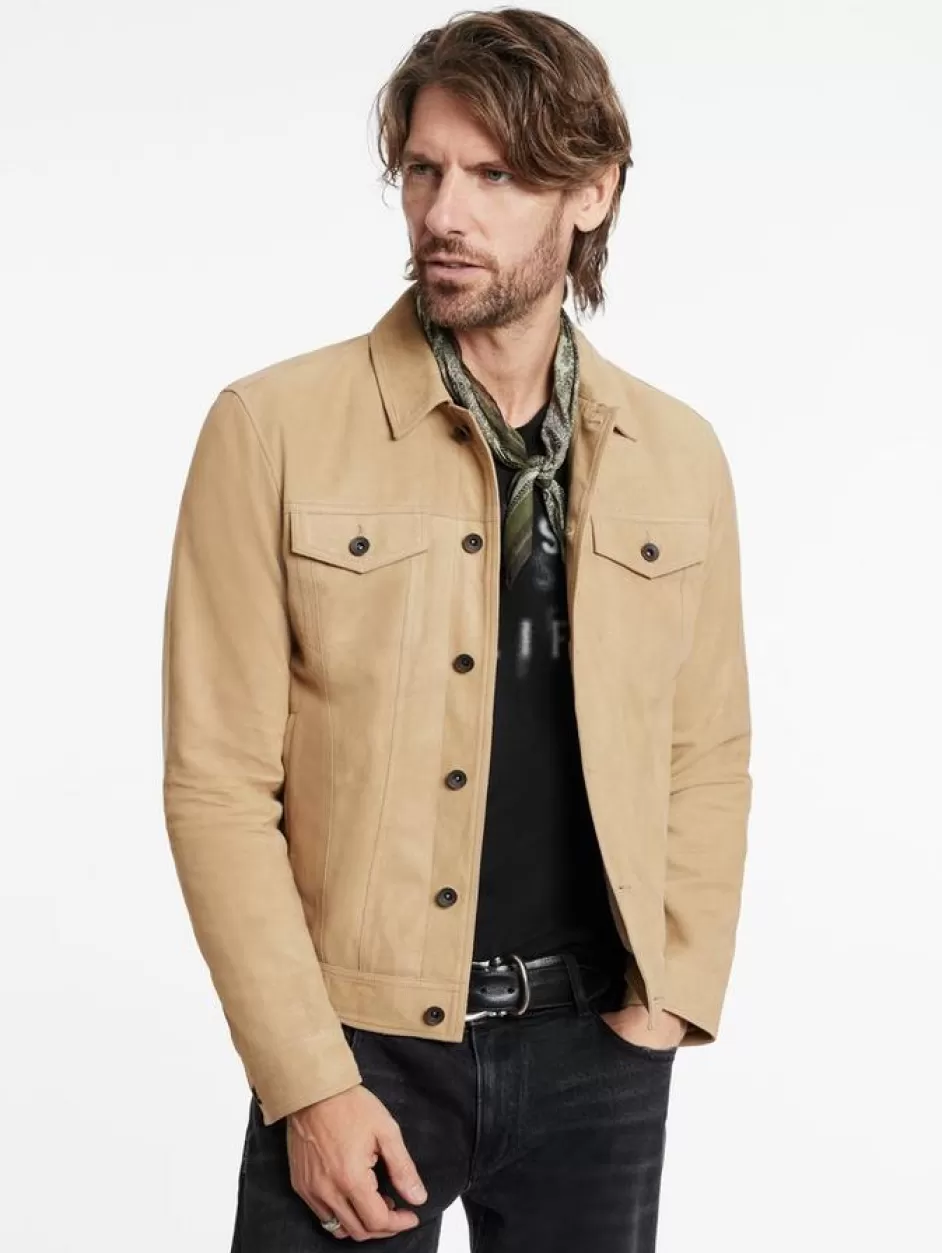 John Varvatos ANDREW TRUCKER CAMEL Hot