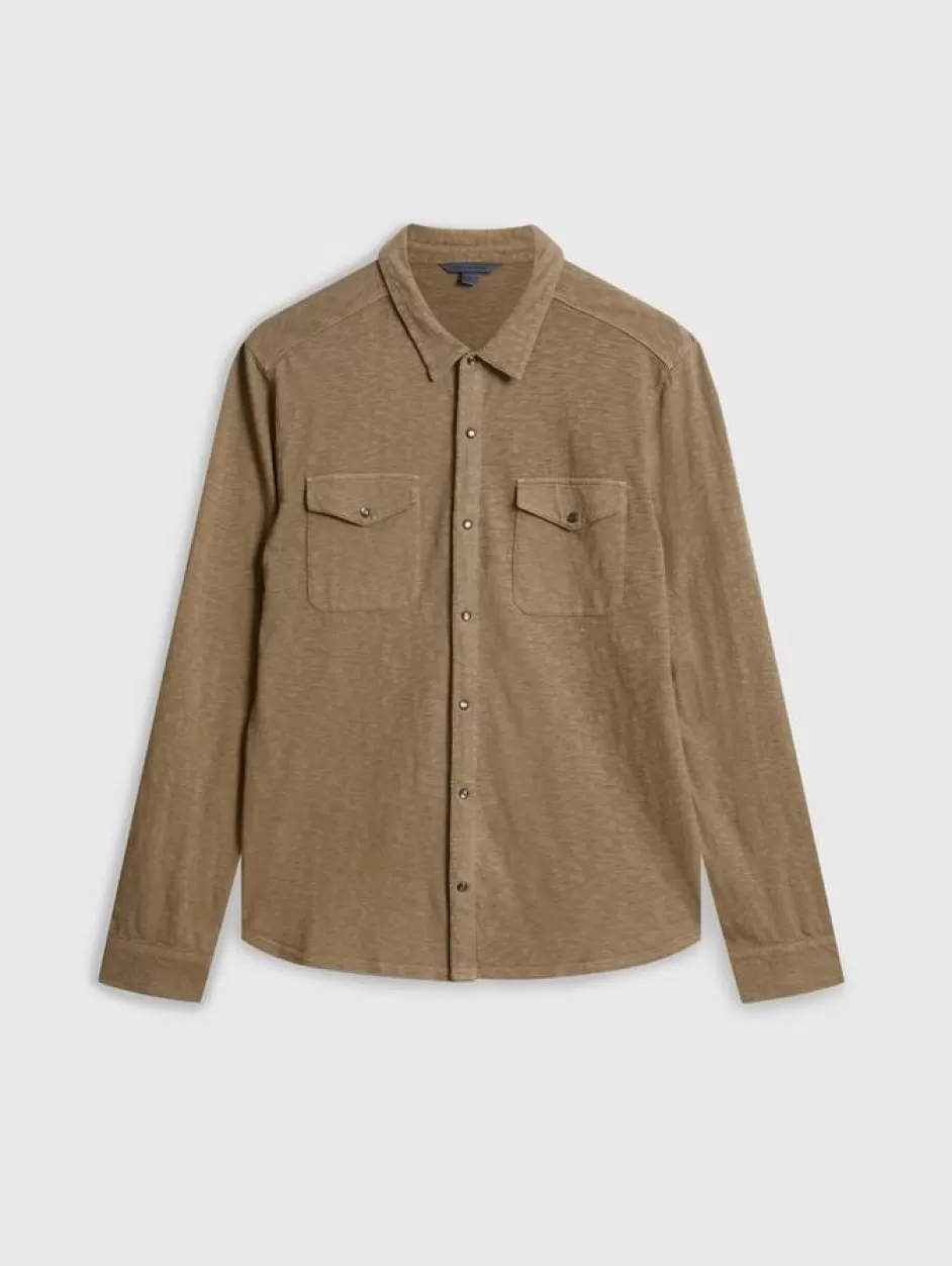 John Varvatos ARVON WESTERN SHIRT LT GHURKA Cheap