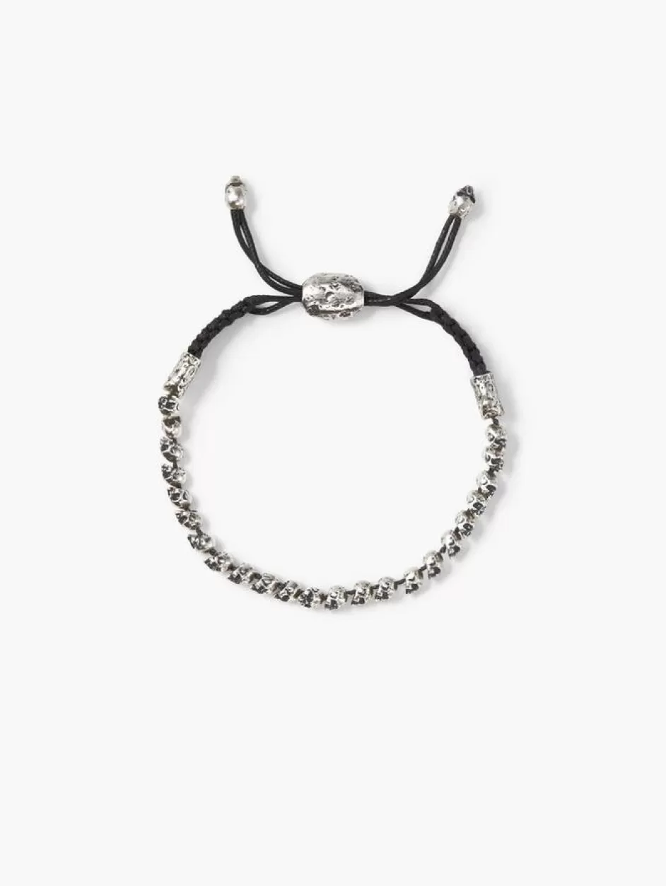 John Varvatos BEADED SKULL BRACELET SILVER Fashion