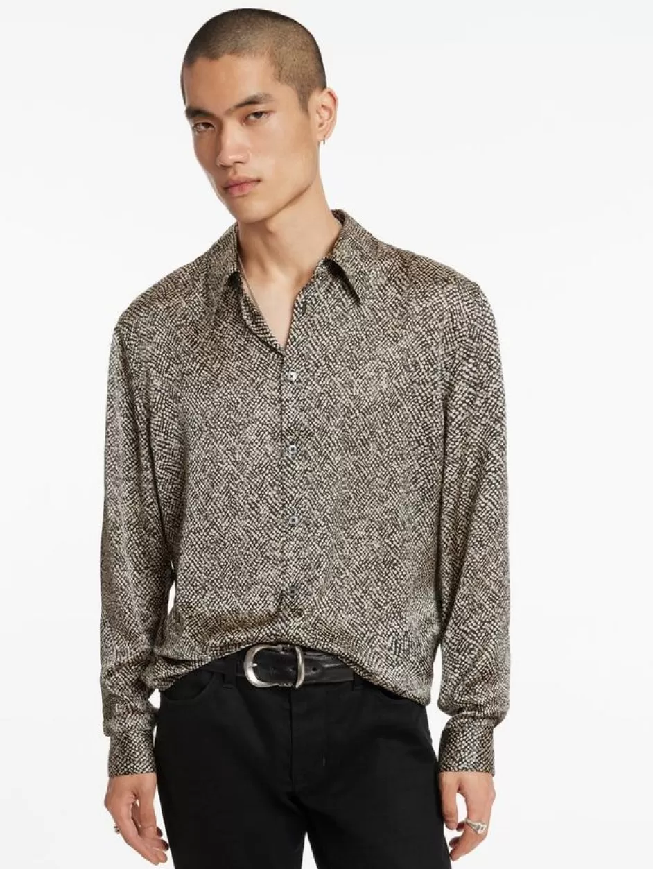 John Varvatos BETWOOD SHIRT CAMEL Best Sale