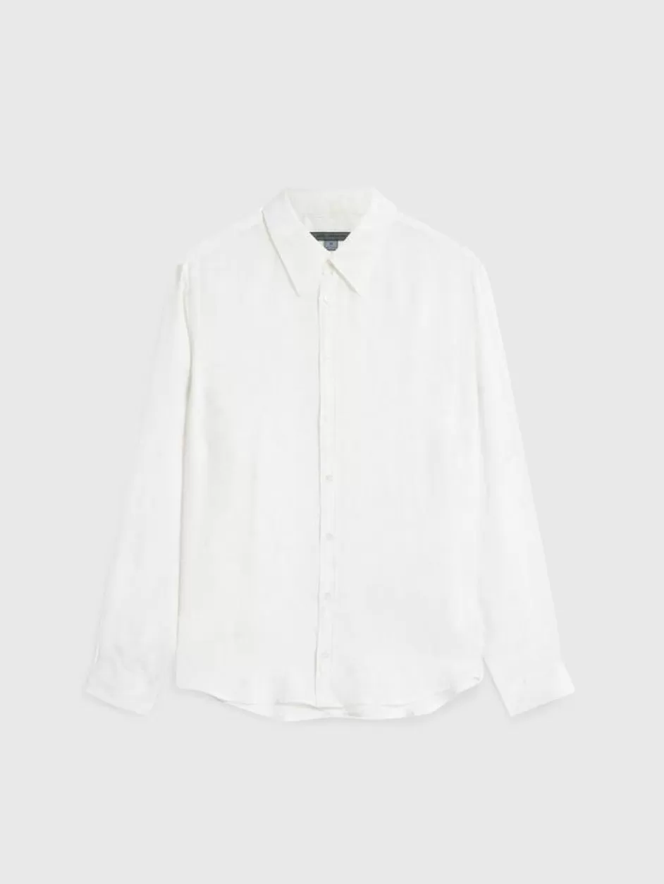 John Varvatos BETWOOD SHIRT MACADAMIA Flash Sale