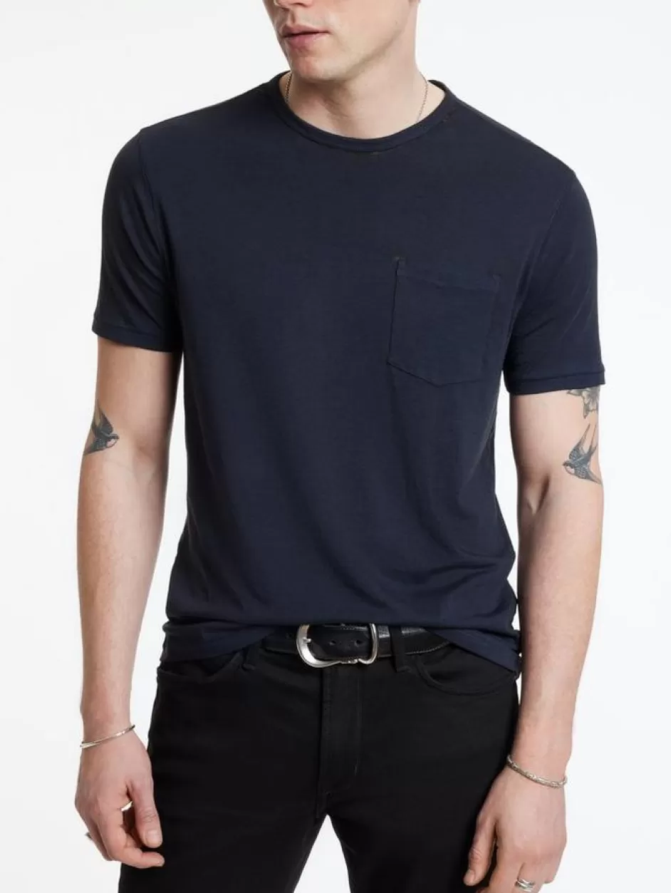 John Varvatos BOND CREWNECK BLACK Flash Sale