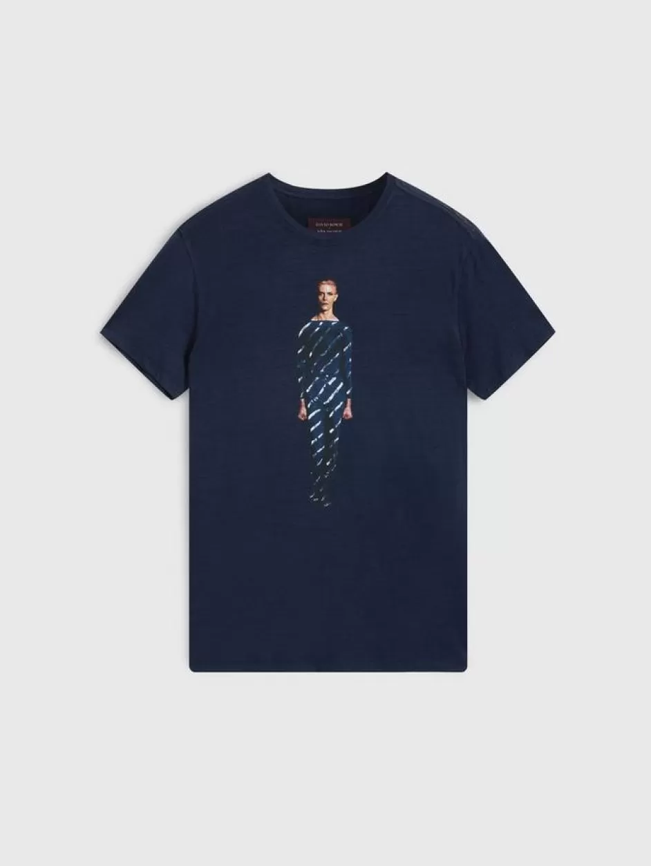 John Varvatos BOWIE BLUE TEE NAVY Best Sale