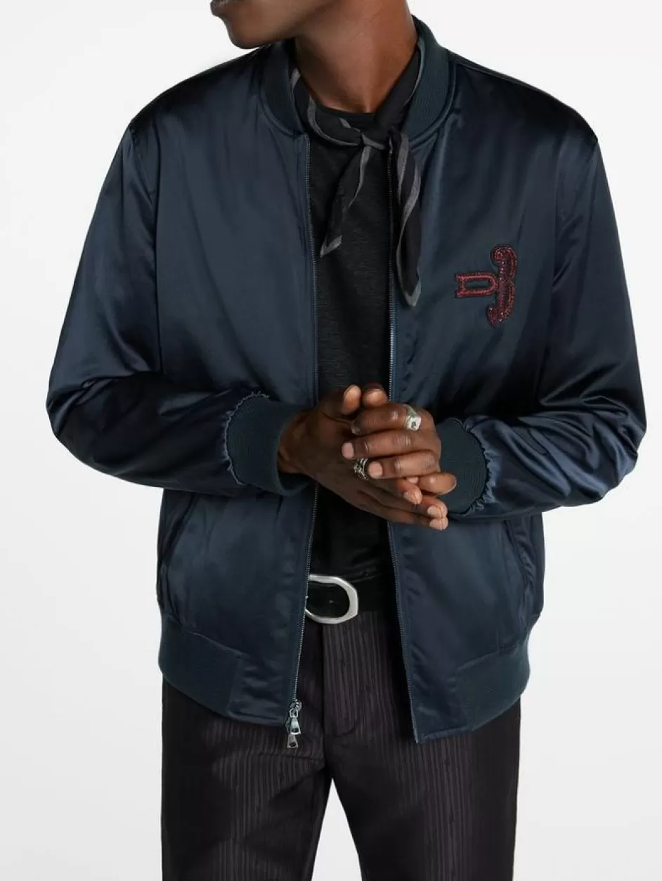 John Varvatos BOWIE BOMBER JACKET NAVY Best