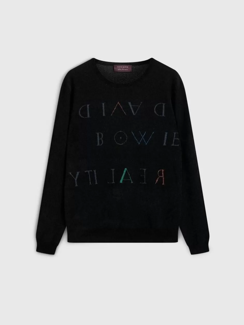 John Varvatos BOWIE CREWNECK SWEATER BLACK Outlet