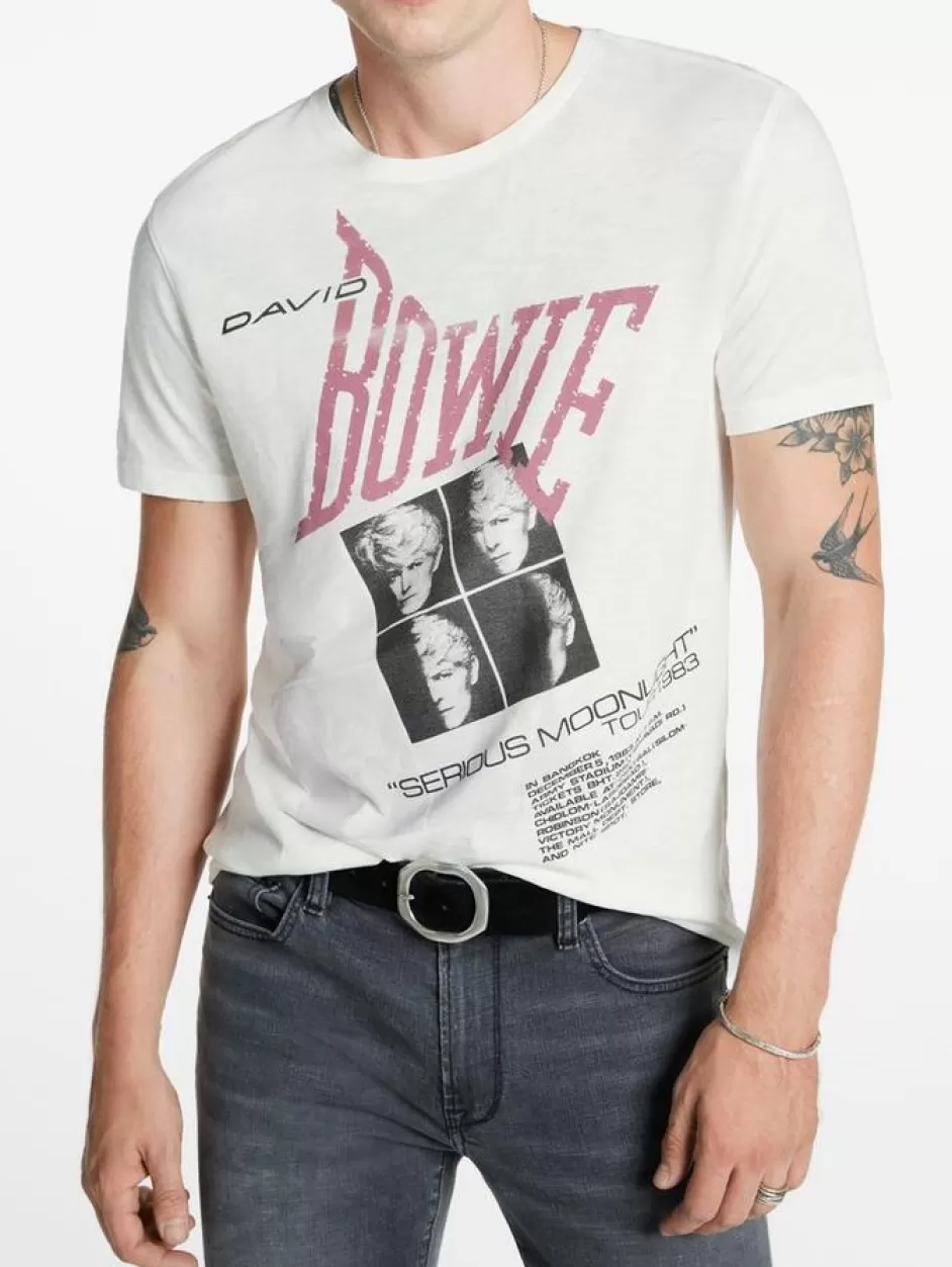 John Varvatos BOWIE SERIOUS MOONLIGHT TEE OPTIC WHITE Clearance