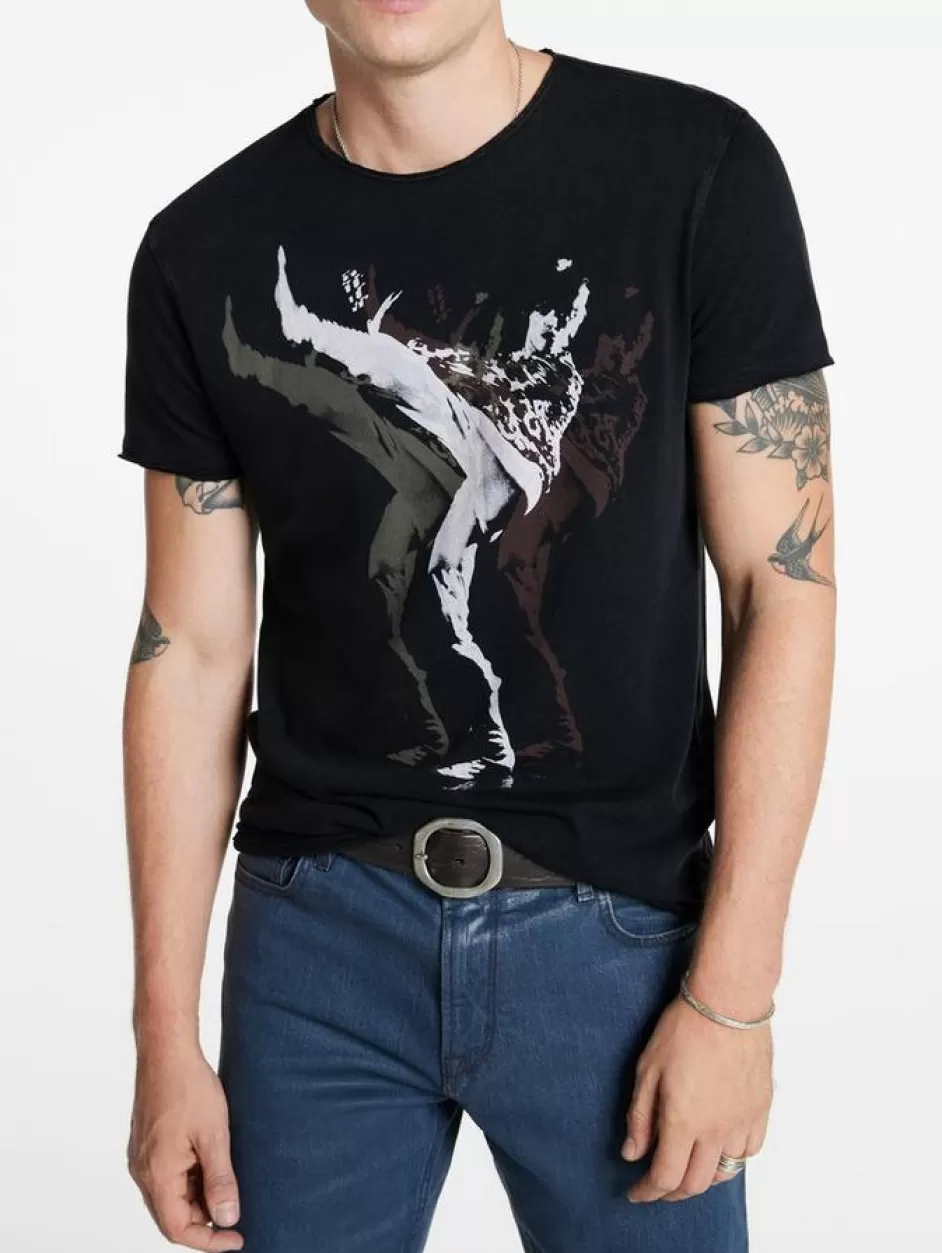 John Varvatos BOWIE THE MAN WHO SOLD THE WORLD TEE BLACK Best Sale