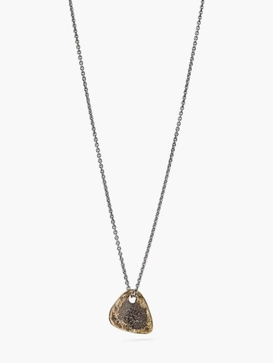 John Varvatos GUITAR PICK NECKLACE BRASS Fashion