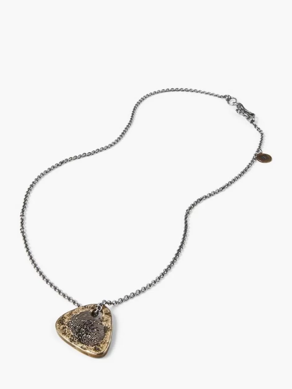 John Varvatos GUITAR PICK NECKLACE BRASS Fashion