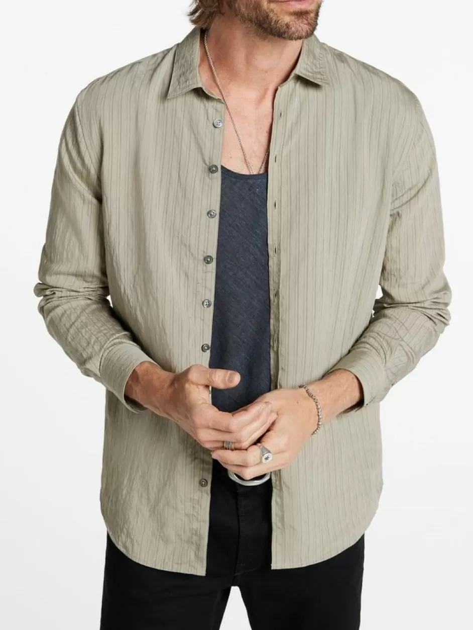 John Varvatos BUCKS SHIRT TWINE BROWN Best Sale