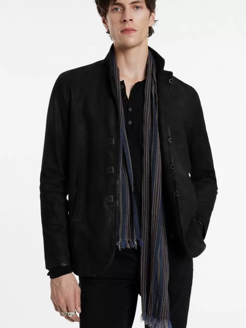 John Varvatos BUEL SCARF CHARCOAL Cheap