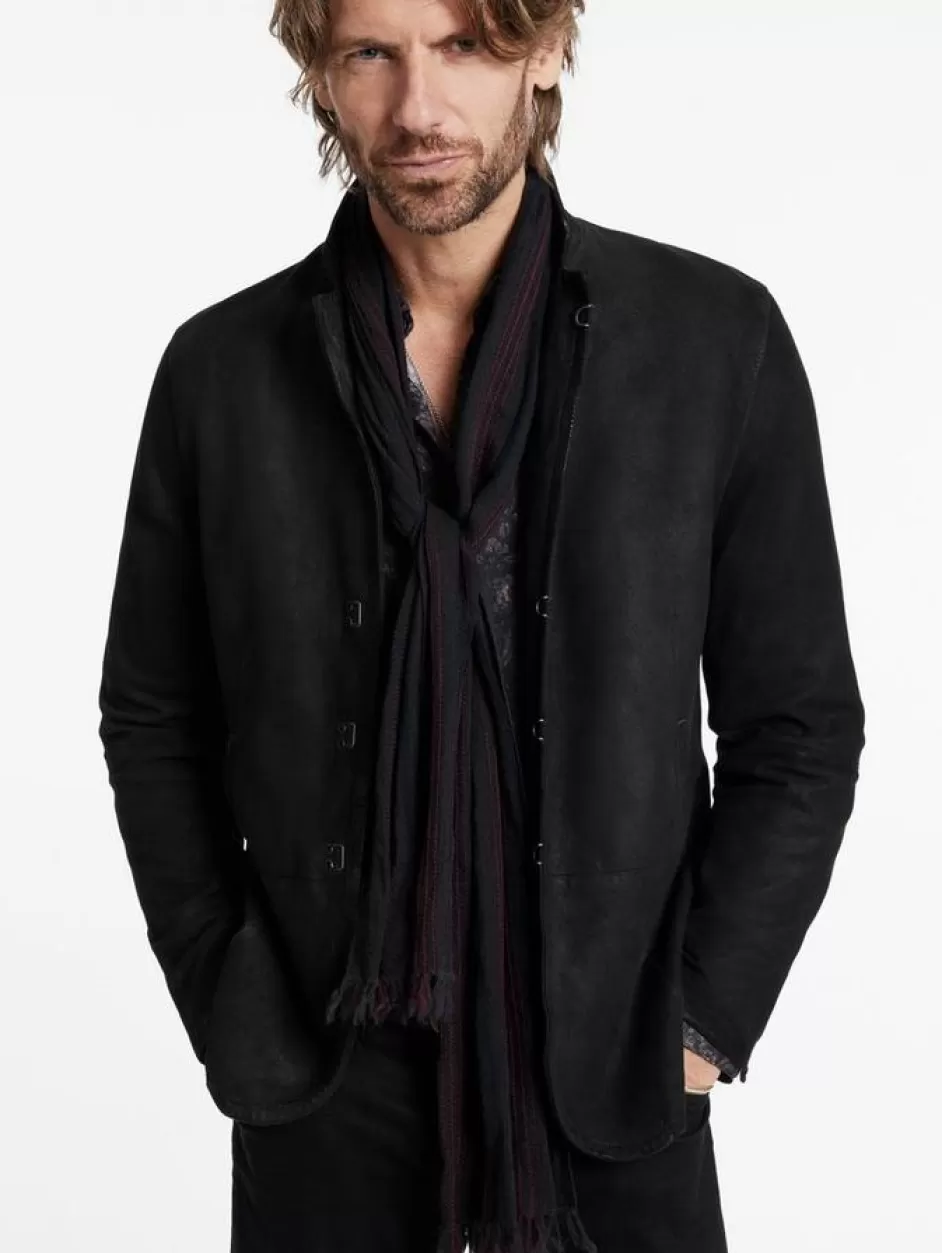 John Varvatos BUEL SCARF CHARCOAL Best