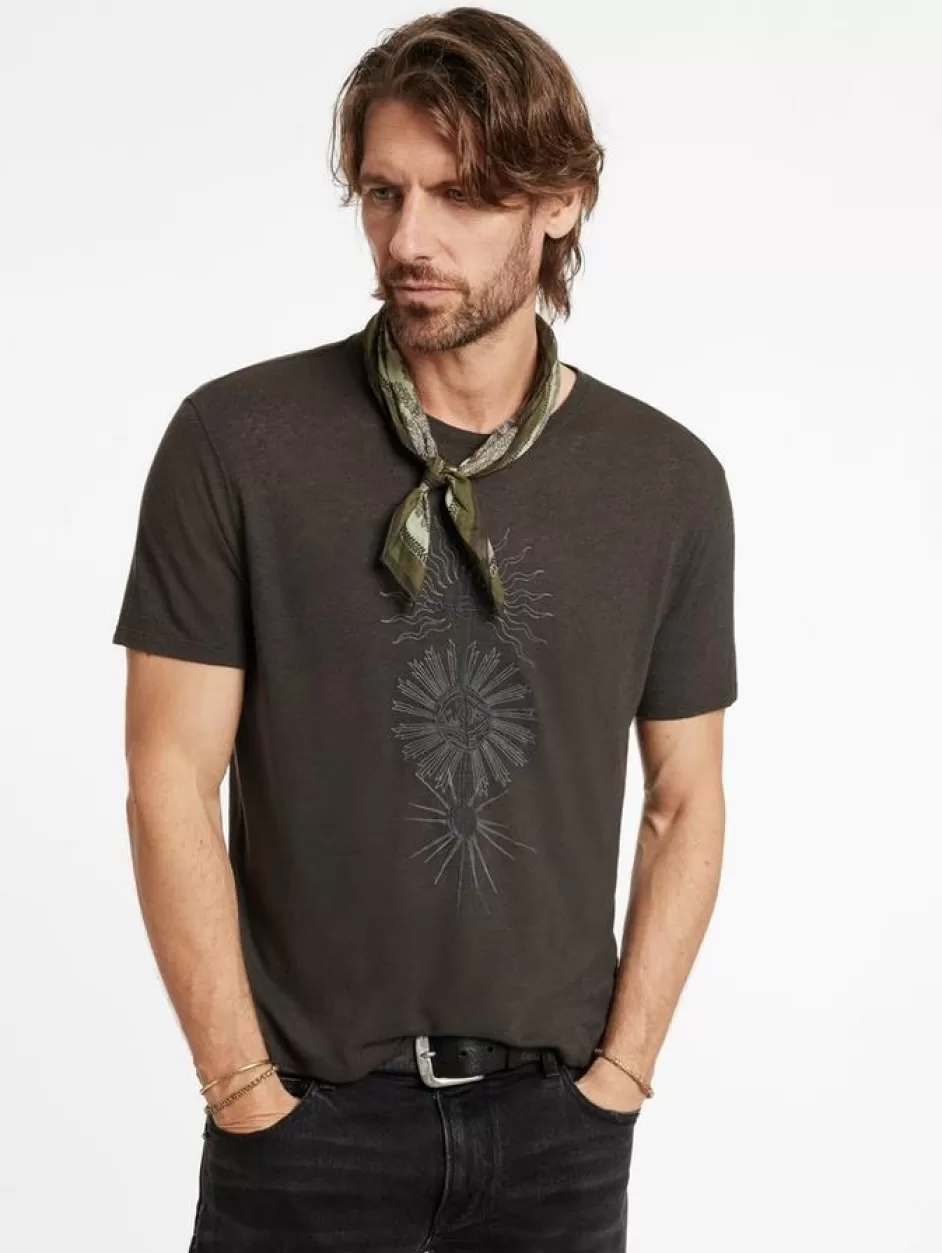 John Varvatos DAGGER TEE CARBON Cheap