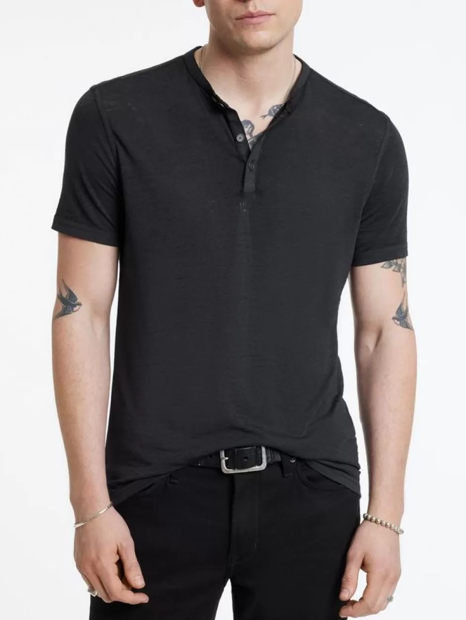 John Varvatos DUKE HENLEY OPTIC WHITE Hot