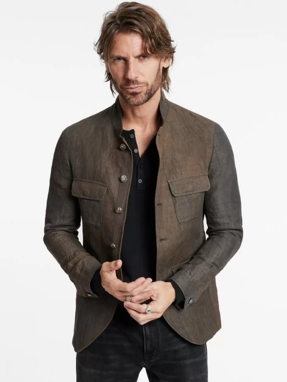 John Varvatos ENGLEMORE JACKET DRILL OLIVE Fashion