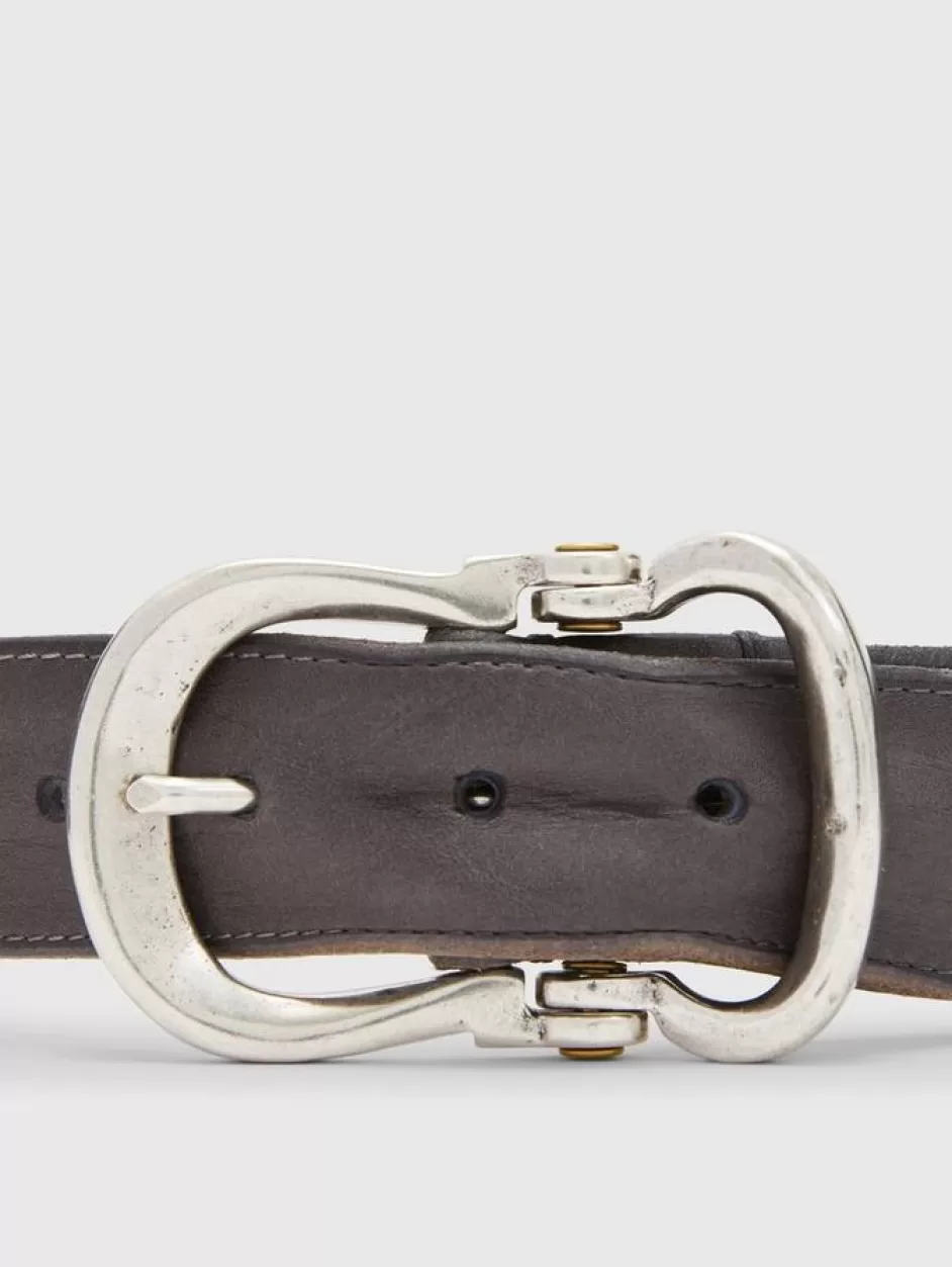 John Varvatos FIBEL ANTIQUE NICKLE FINISH BELT LEAD Hot