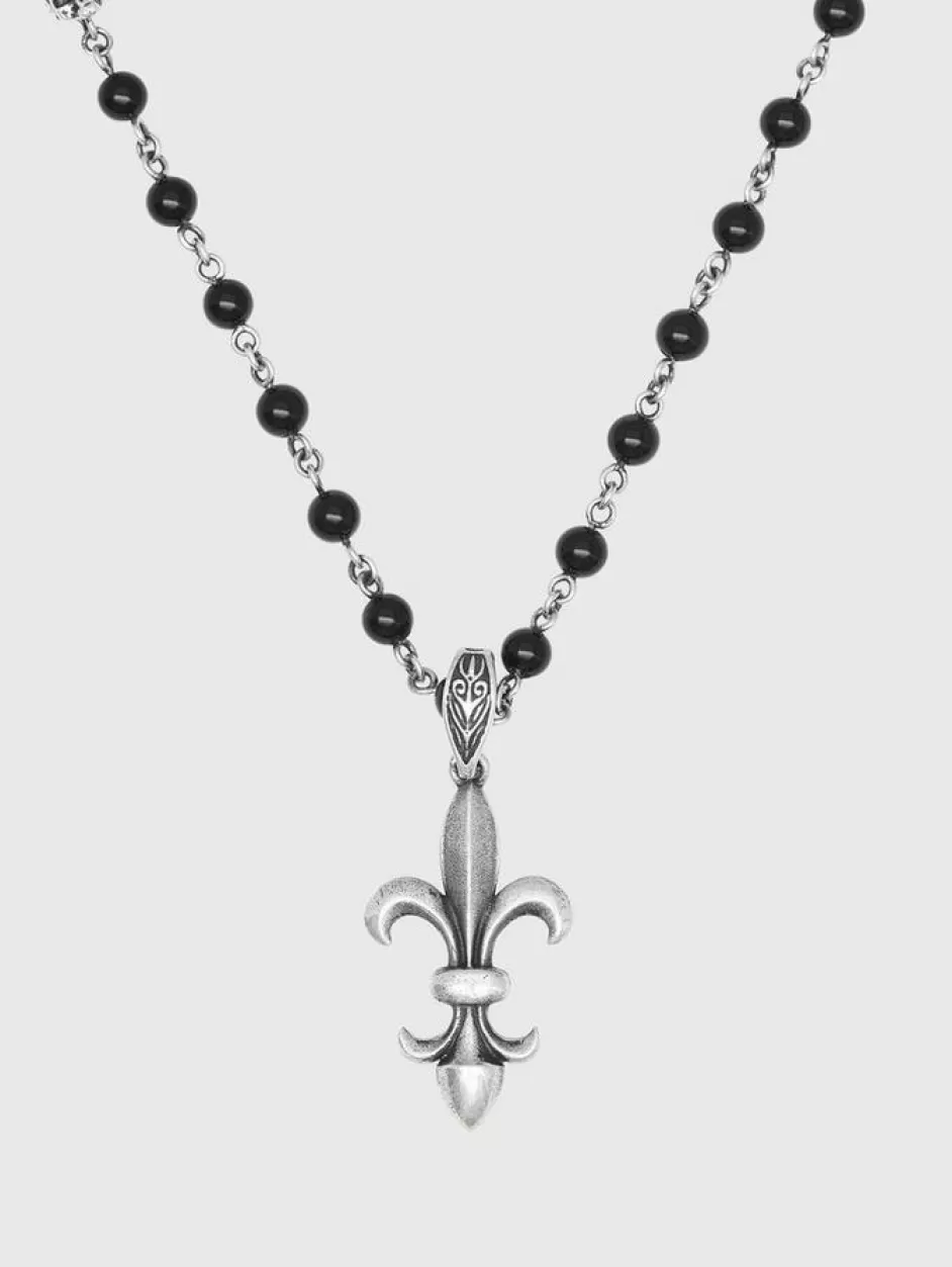 John Varvatos FLEUR DE LIS PENDANT STATION NECKLACE NO COLOR Sale