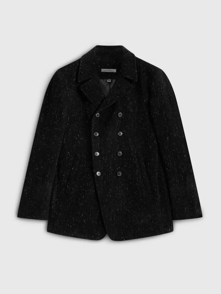 John Varvatos HART PEACOAT BLACK Best Sale