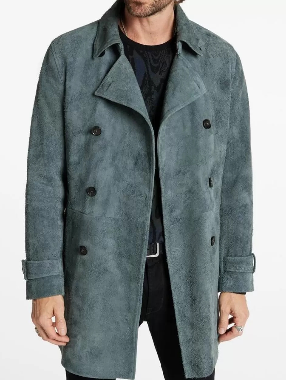 John Varvatos HEATH TRENCH BLUE MULTI Best Sale