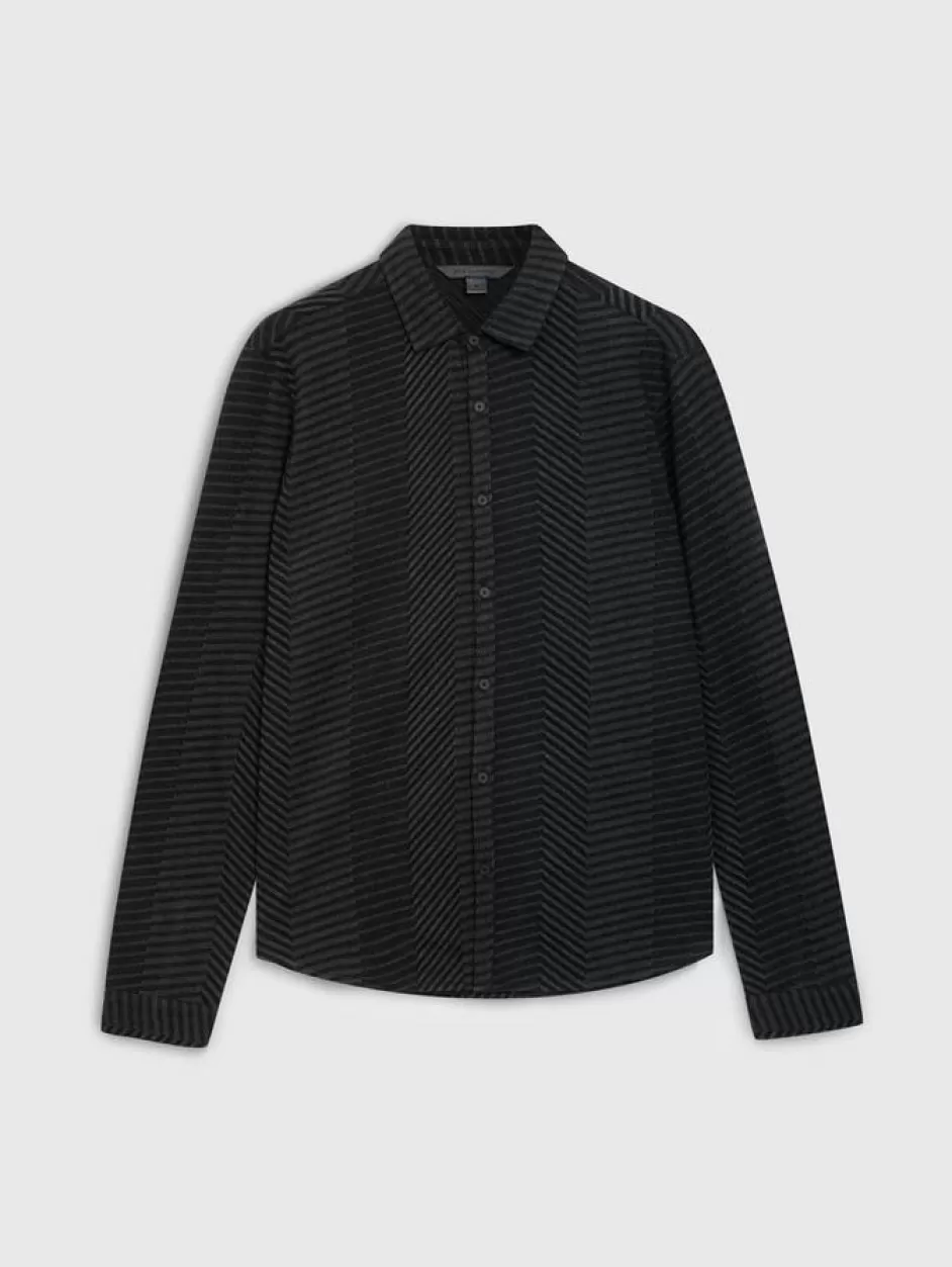 John Varvatos HENDERSON SHIRT BLACK Flash Sale