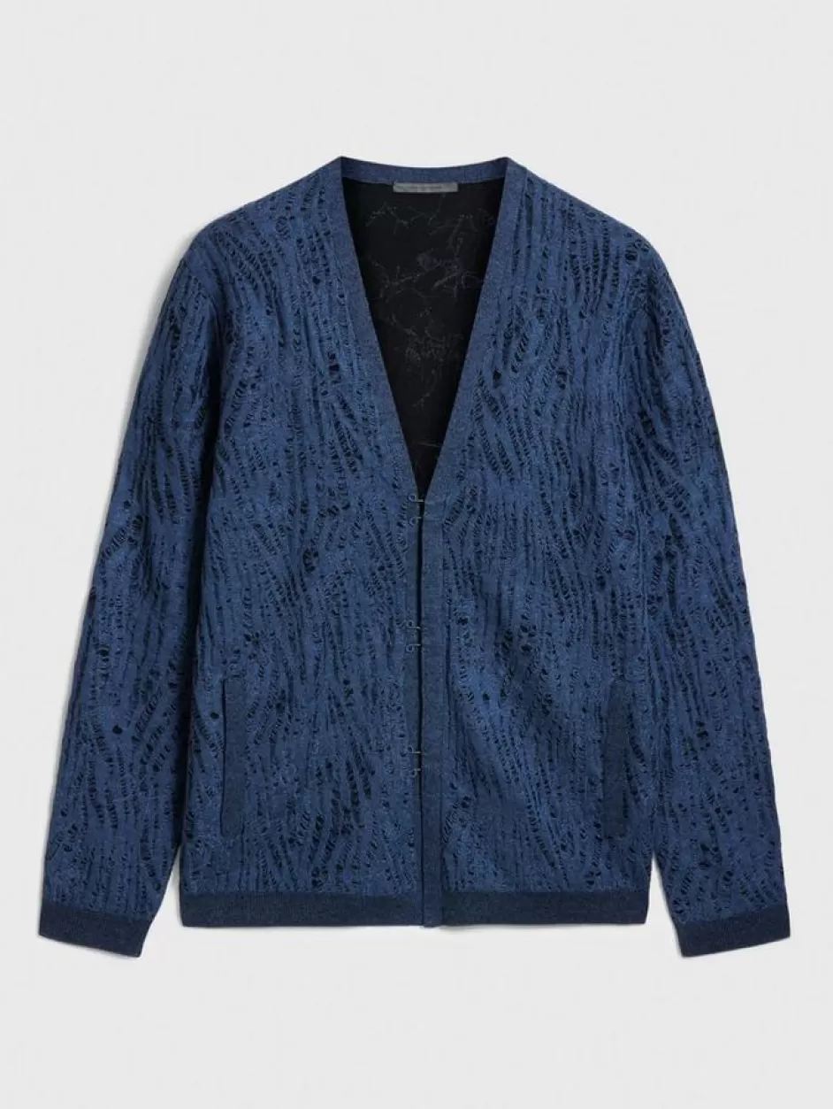 John Varvatos JOPLIN CARDIGAN MIDNIGHT Outlet