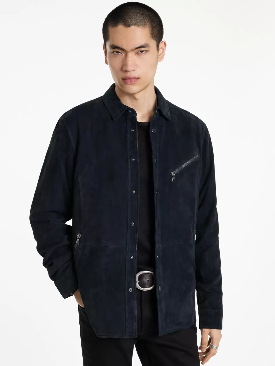 John Varvatos KADD SHIRT JACKET BLACK Cheap