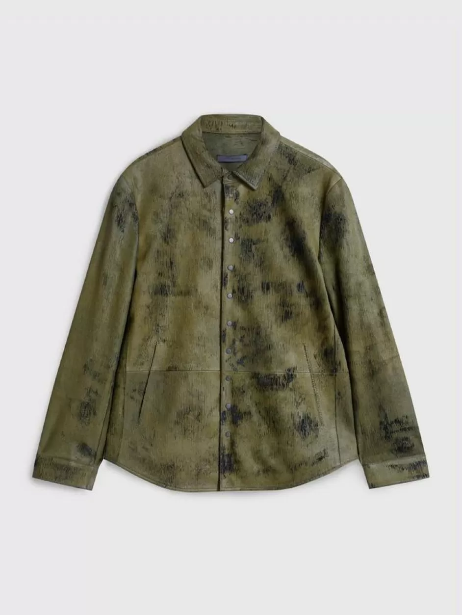 John Varvatos KELCH SHIRT JACKET AVOCADO Shop