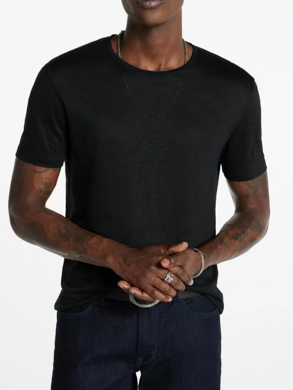 John Varvatos LAGOA CREWNECK BLACK Discount