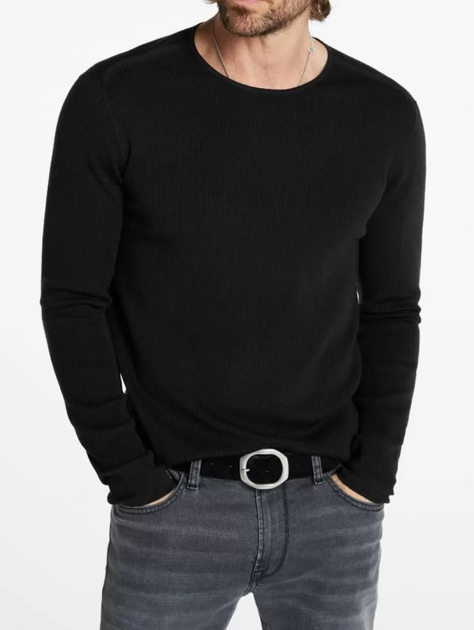 John Varvatos LEIRA CREWNECK SWEATER BLACK Clearance