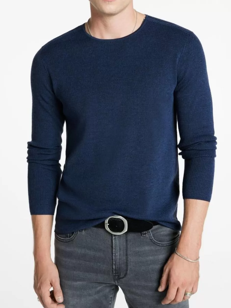 John Varvatos LEIRA CREWNECK SWEATER BLACK Best Sale