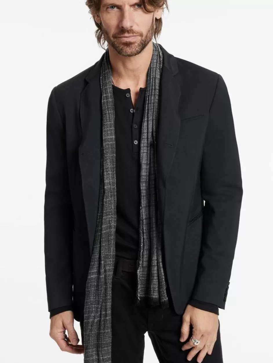 John Varvatos LENAPE SCARF CHARCOAL Cheap