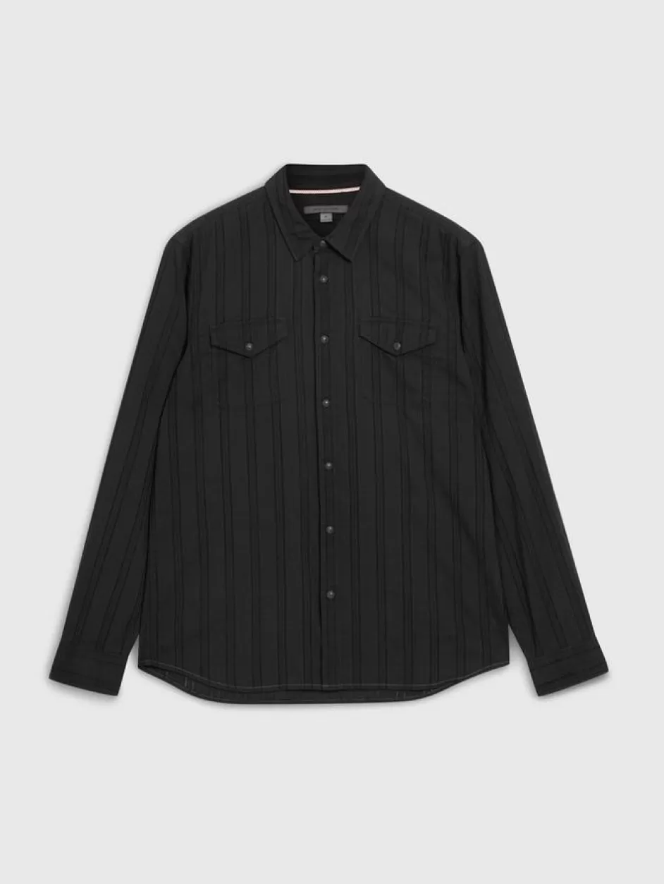 John Varvatos MARSHAL WESTERN SHIRT BLACK Hot