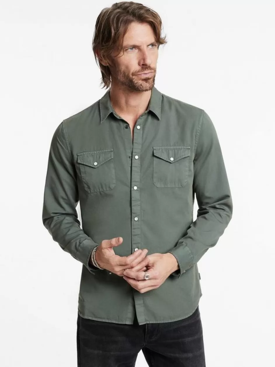 John Varvatos MARSHALL WESTERN SHIRT ARSENIC Clearance