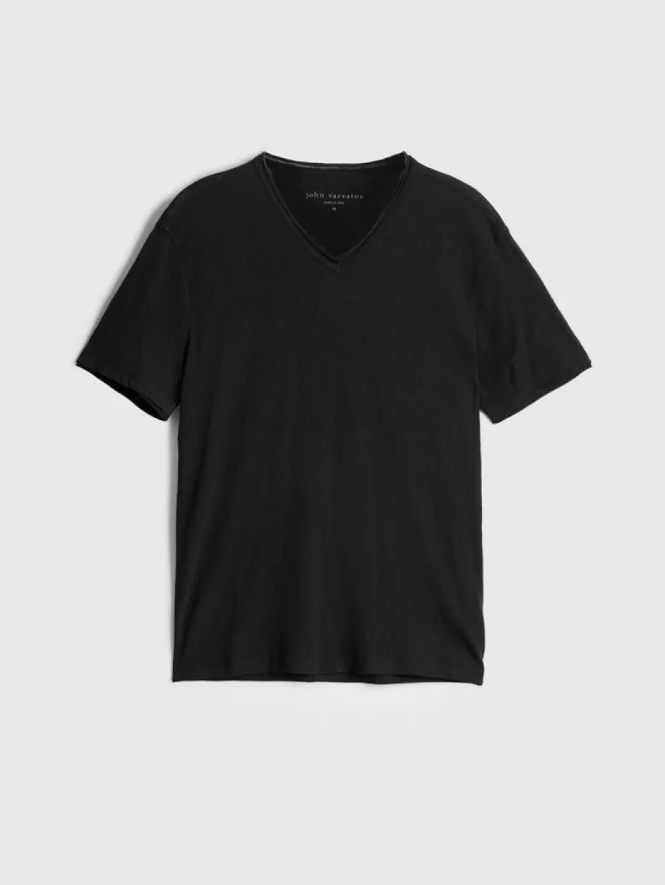 John Varvatos MILES V-NECK BLACK Cheap