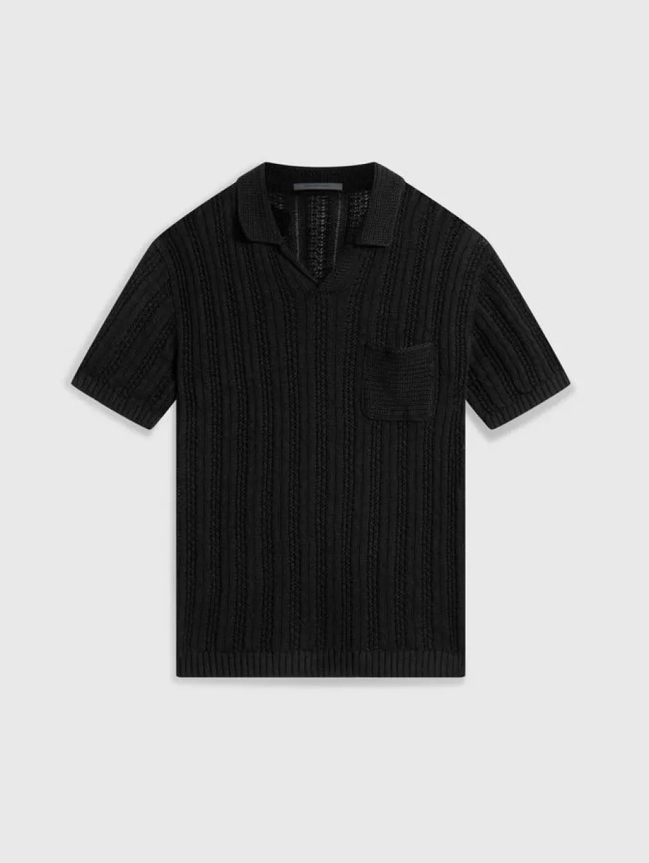 John Varvatos ODIN POLO BLACK Cheap