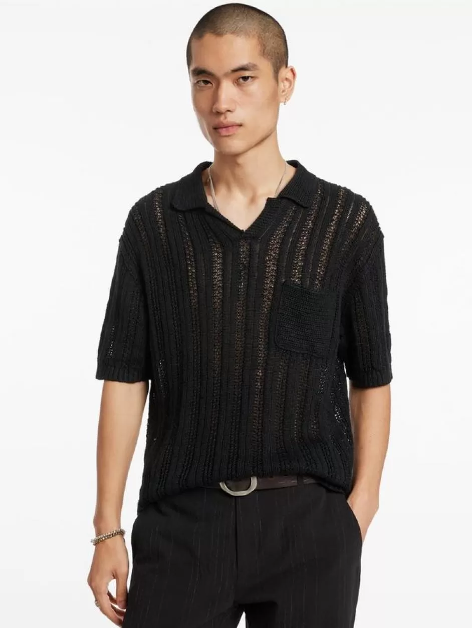 John Varvatos ODIN POLO BLACK Cheap