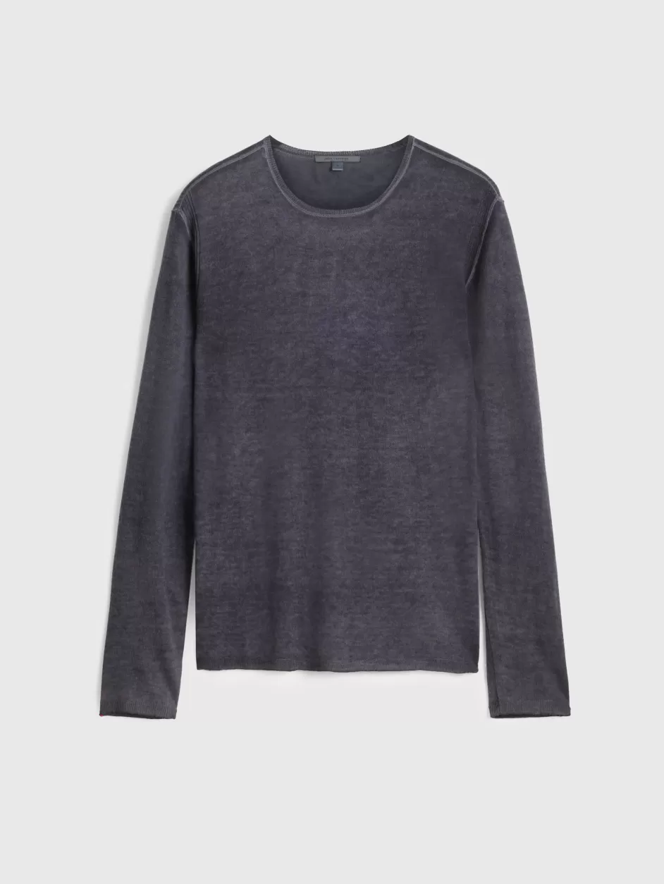 John Varvatos PETE CREW NECK SWEATER MED GREY Best