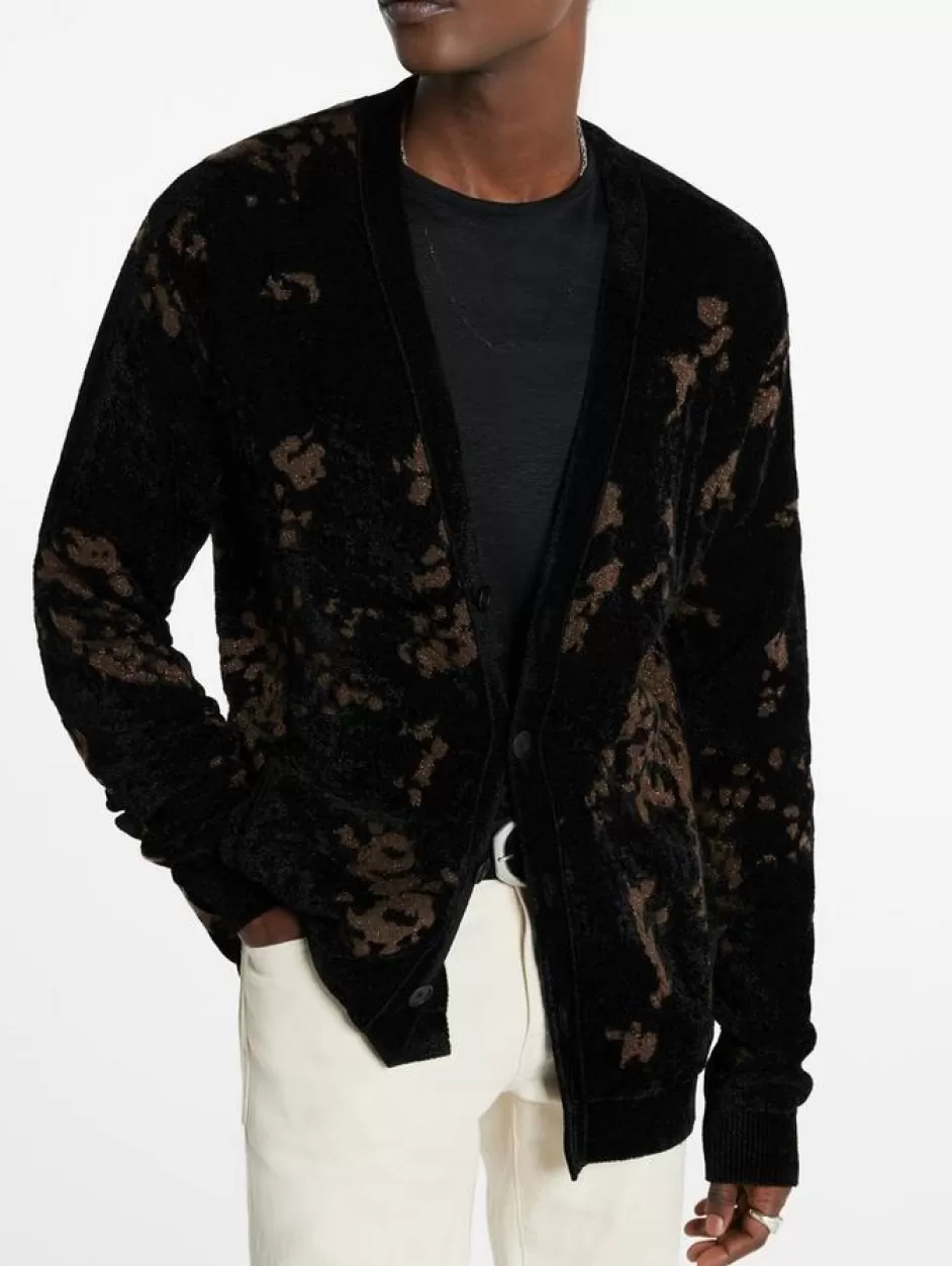 John Varvatos RAVEN CARDIGAN BLACK Sale