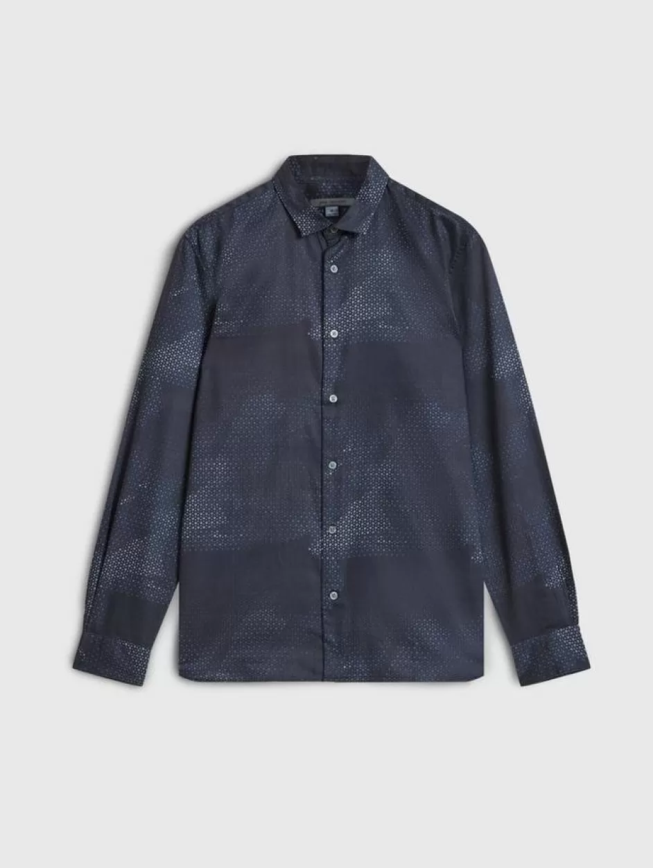 John Varvatos ROSS SHIRT NAVY Flash Sale