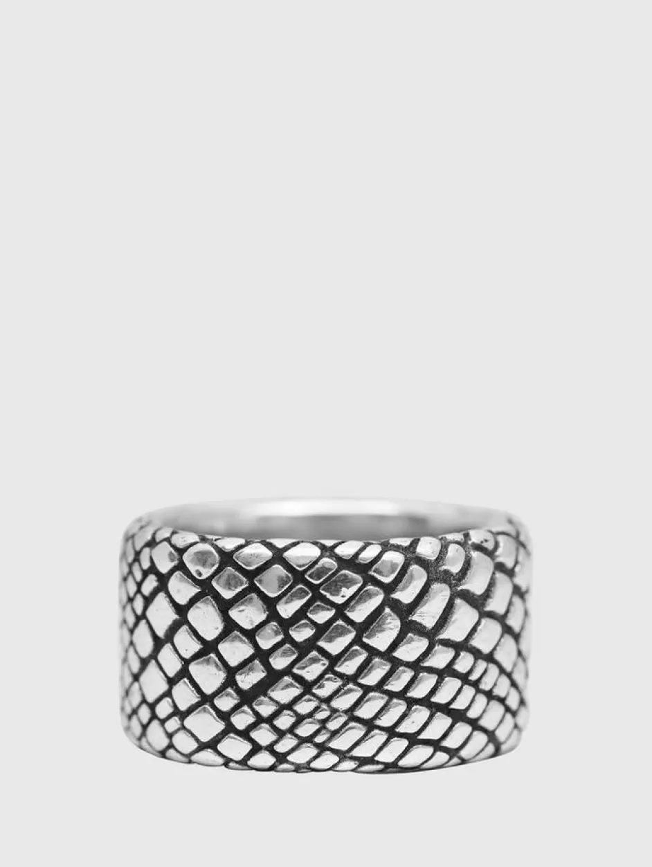 John Varvatos SNAKESKIN BAND RING NO COLOR Best Sale