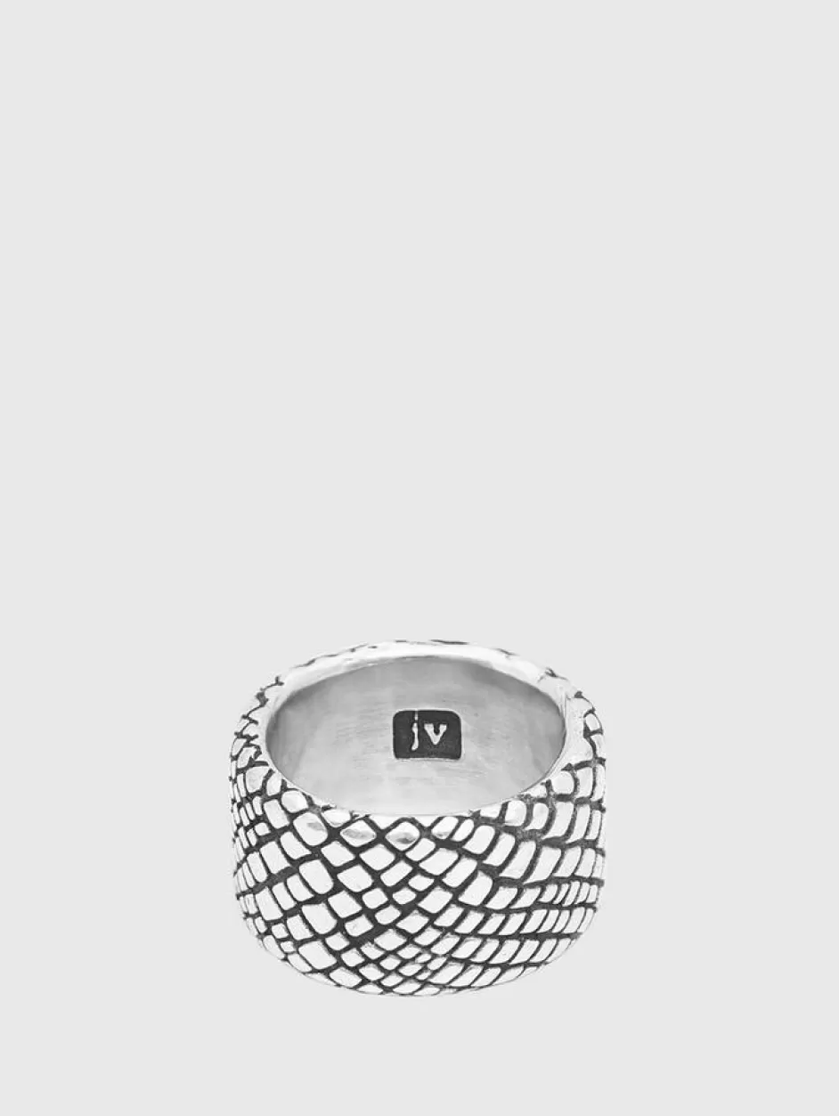 John Varvatos SNAKESKIN BAND RING NO COLOR Best Sale