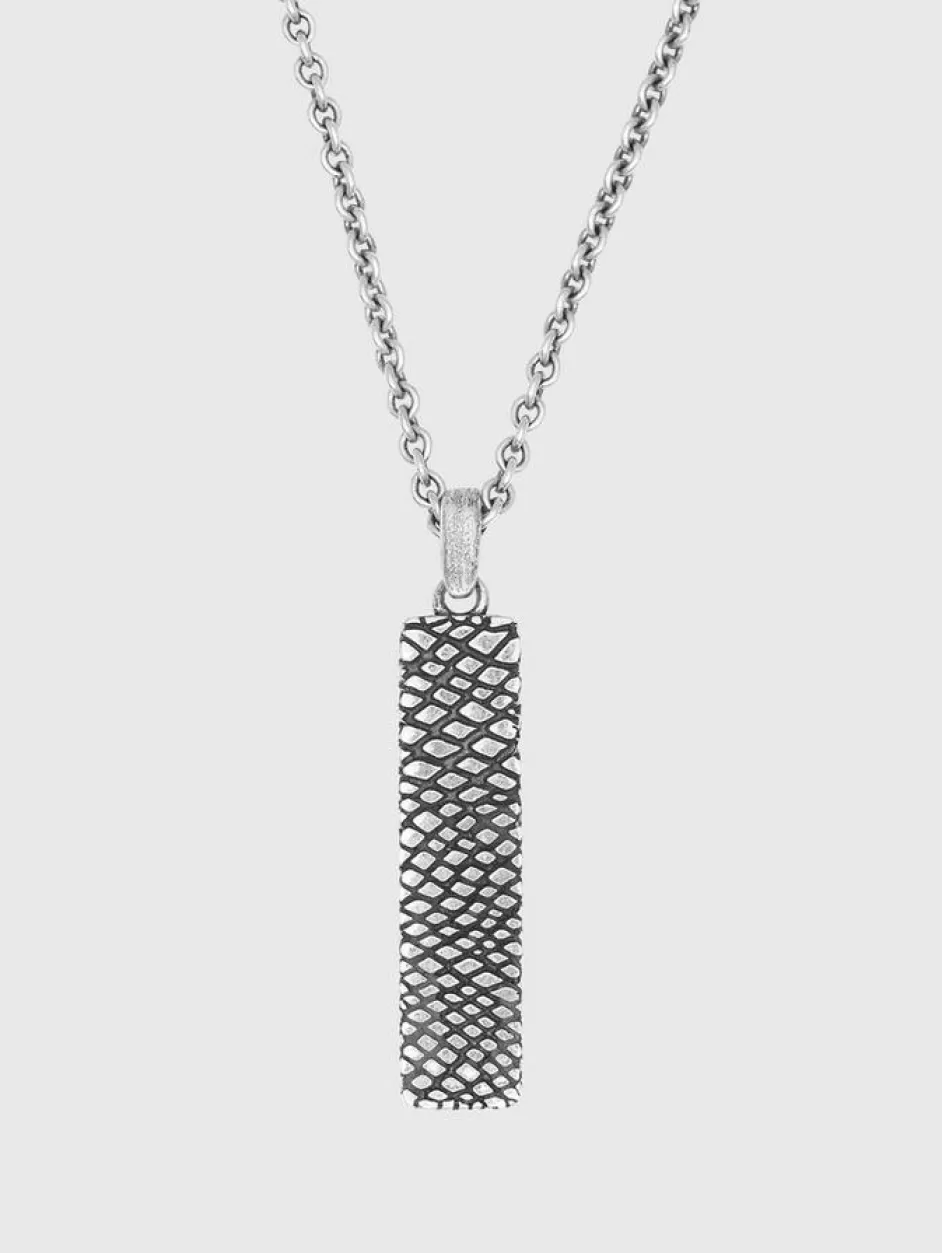 John Varvatos SNAKESKIN PENDANT NECKLACE NO COLOR Sale