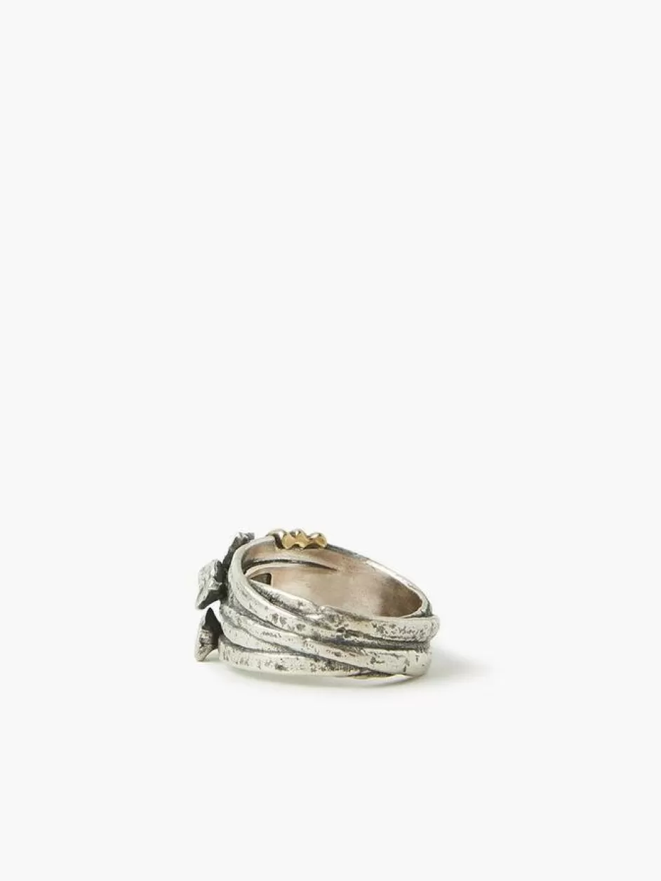 John Varvatos STERLING SILVER NAILS RING NO COLOR New