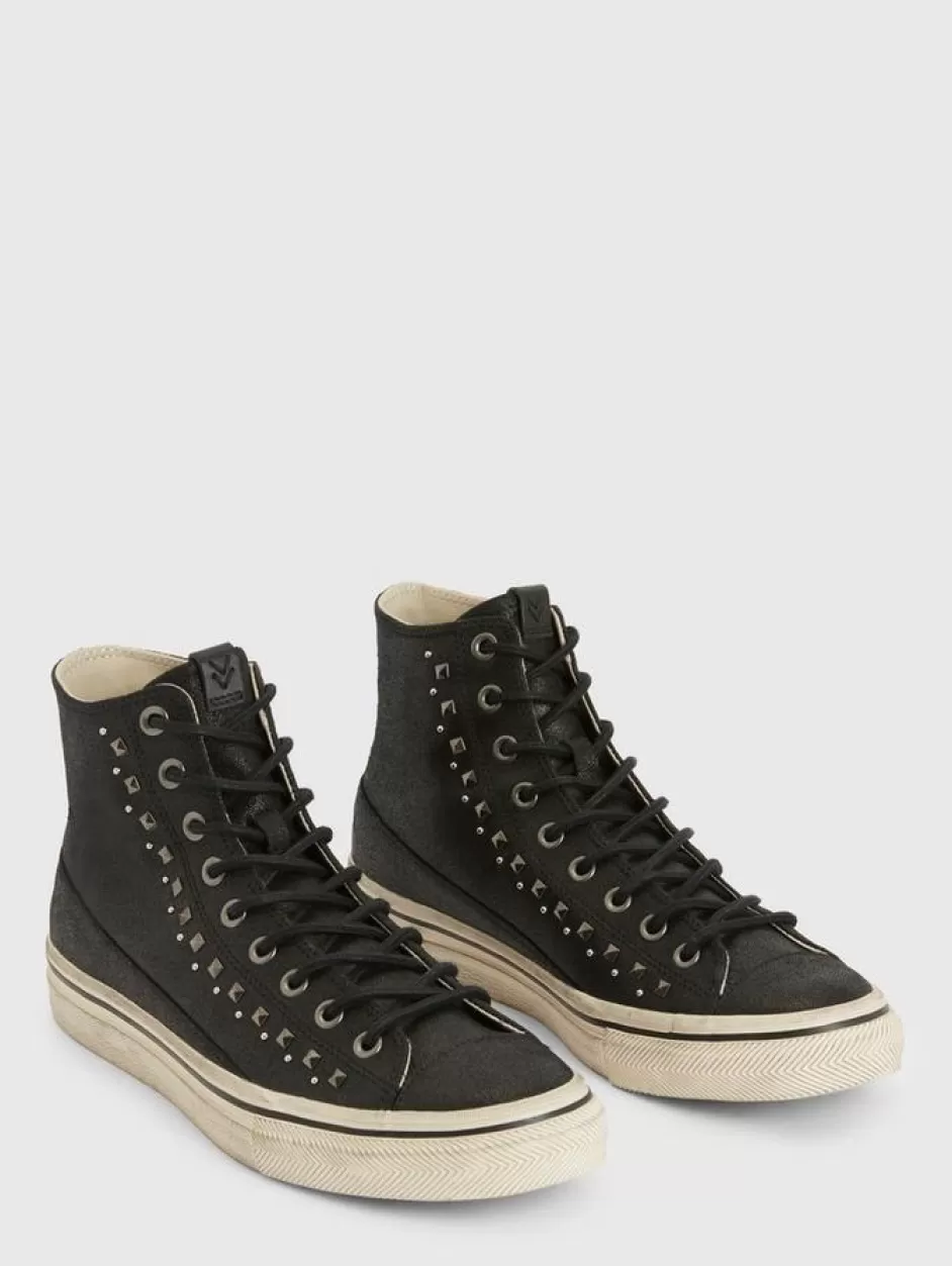 John Varvatos VULC MULTI STUD MID TOP BLACK Cheap