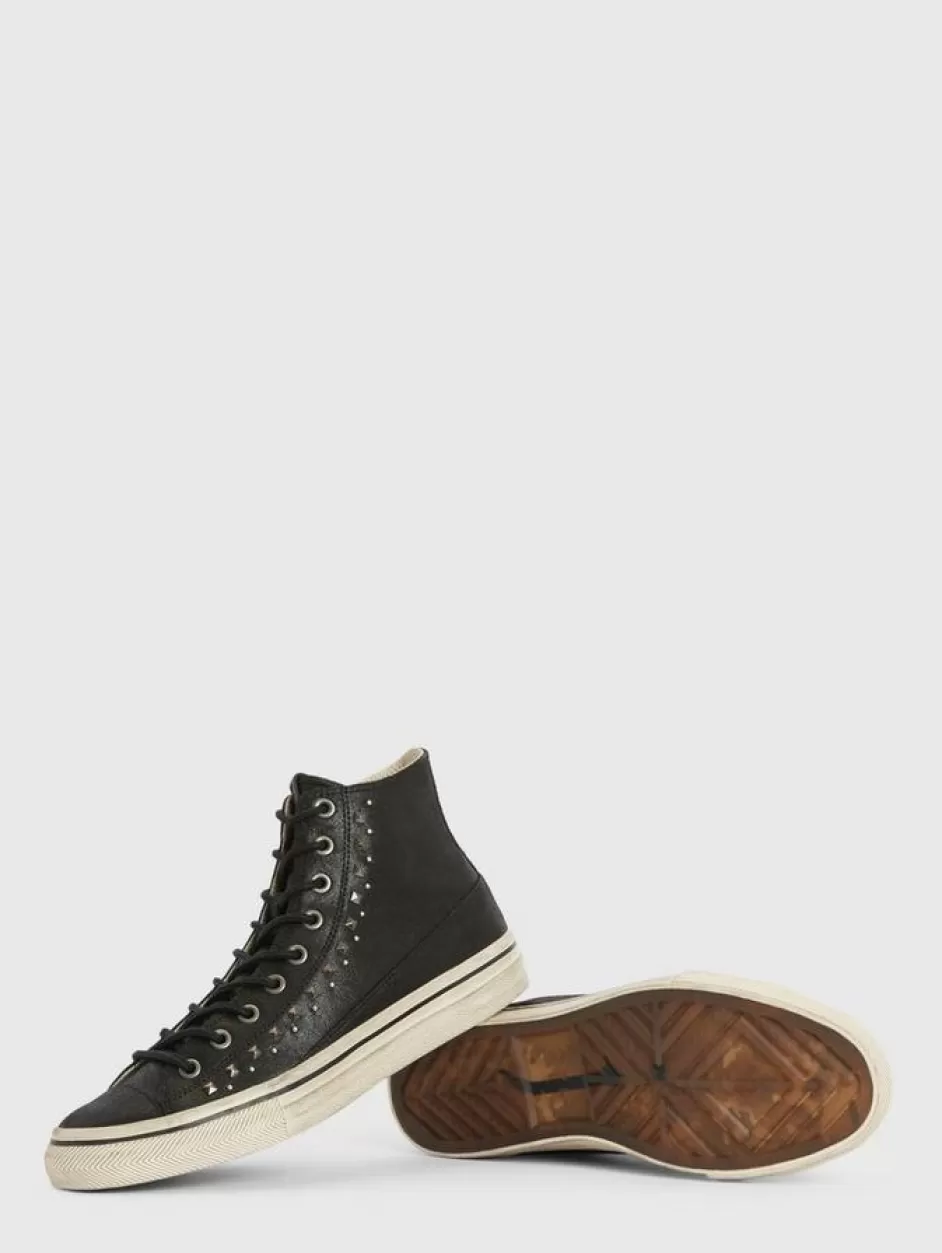 John Varvatos VULC MULTI STUD MID TOP BLACK Cheap